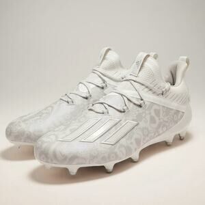 Adidas Adizero Young King New Reign White Football Cleats Men's Size 10